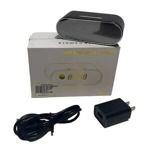 HD 1080P WiFi Clock Camera Wireless Opened Box NEW